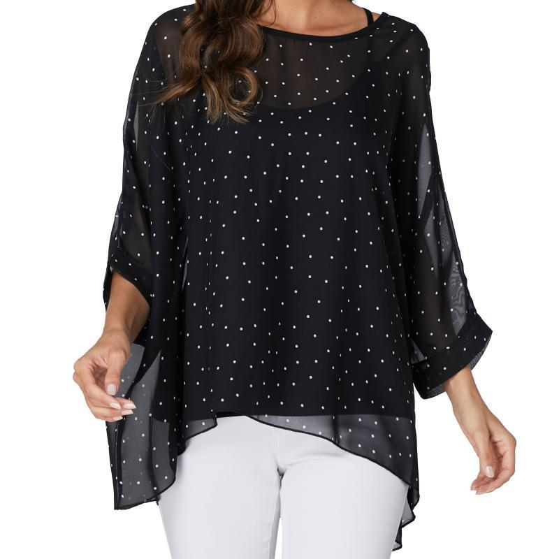 Winter Sun Clothing - 4325 Fashion women's bohemian chiffon shirt