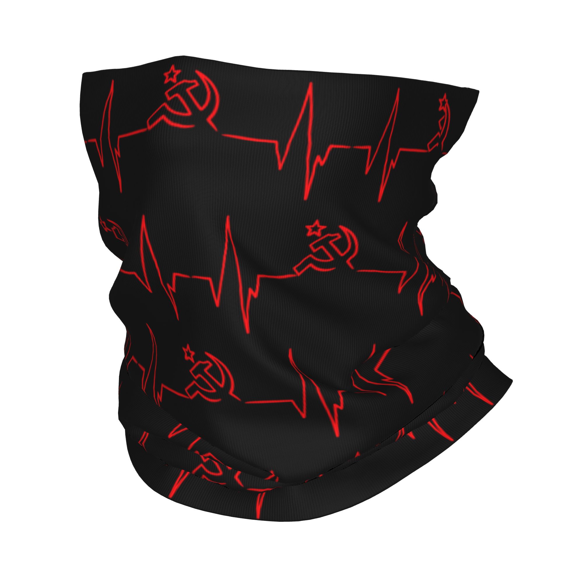 Wool Balaclava Knit - Custom Heartbeat Russian Flag Russia CCCP