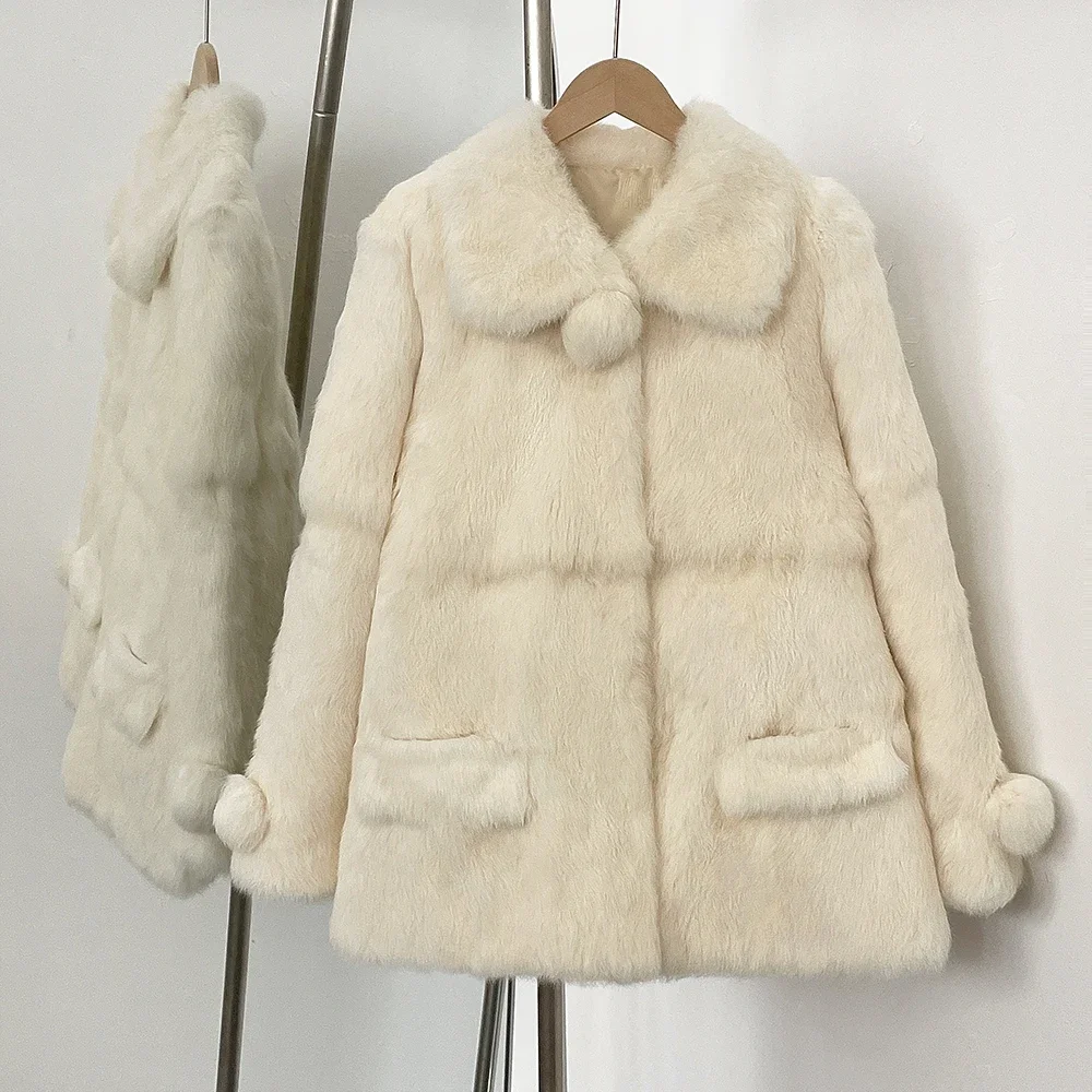 Winter Clothing Store - 2025 Real Fur Jacket Women Outerwear