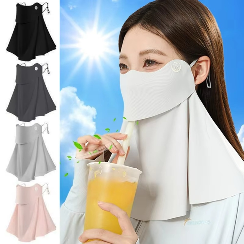 Wool Balaclava Knit - Summer Ice Silk Sun Protection Mask