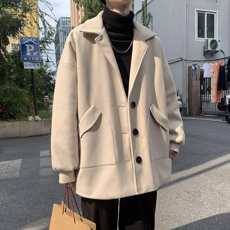 Korean Solid Color Wool Coats  - огляд і ціна Winter Clothing Taiwan