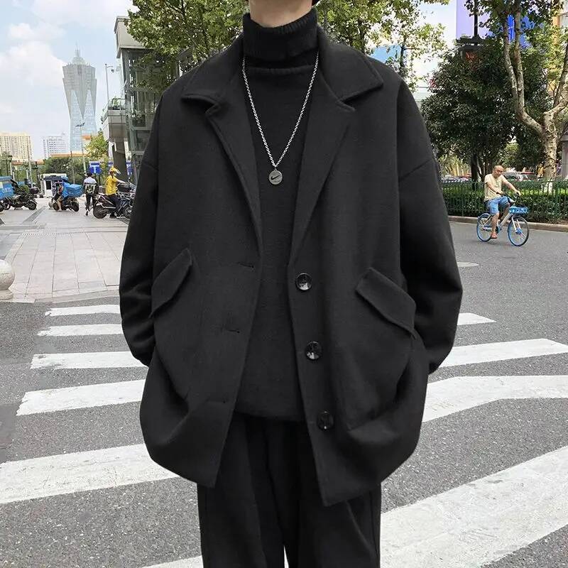 Korean Solid Color Wool Coats  - огляд і ціна Winter Clothing Taiwan