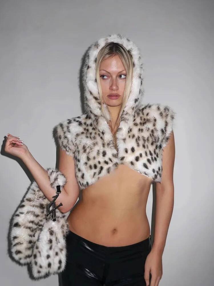 2026 Sexy Leopard Print Hooded - огляд і ціна Winter Clothing Taiwan