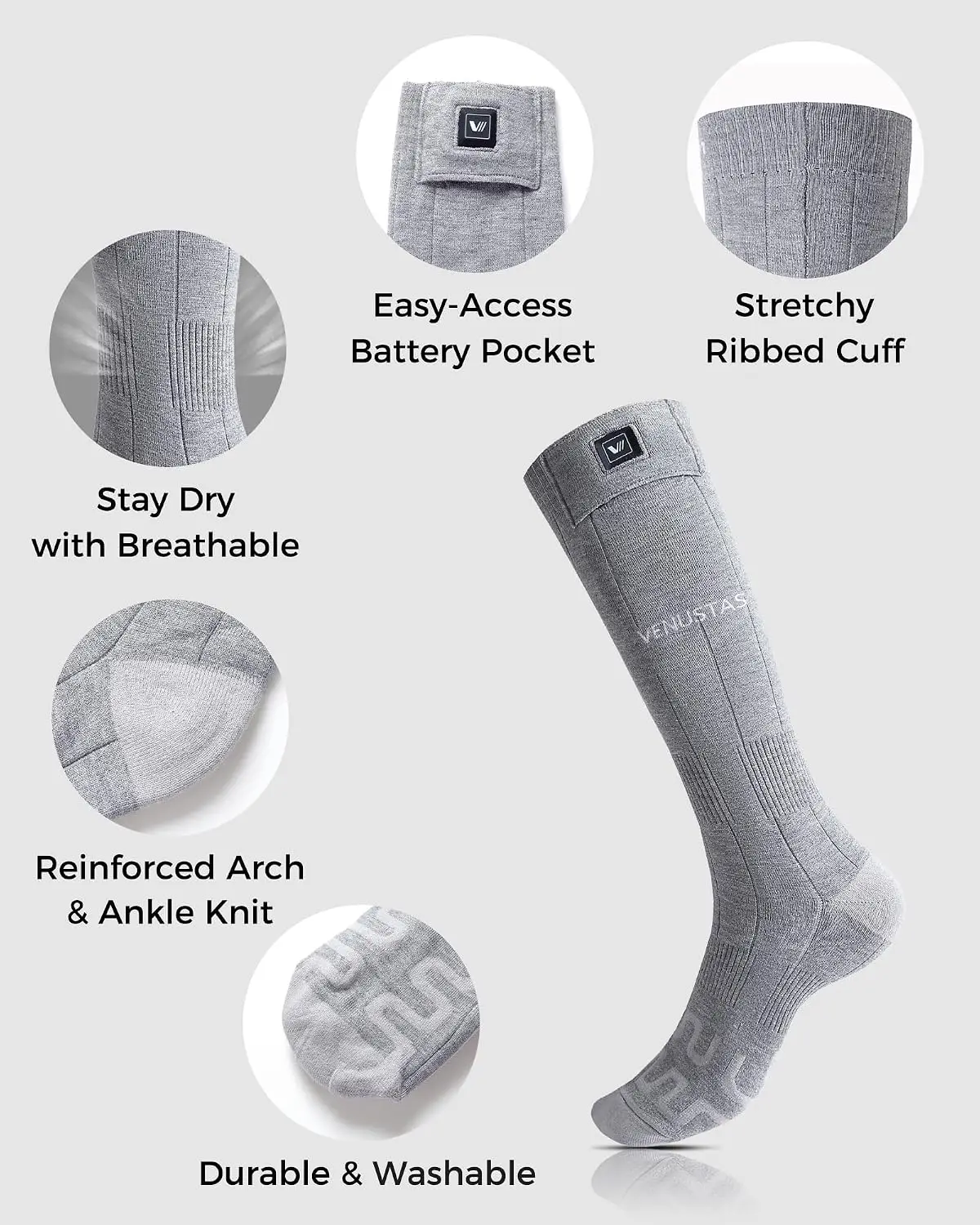 BestsellerHeated Socks for Men - огляд і ціна Heated Insole Rechargeable