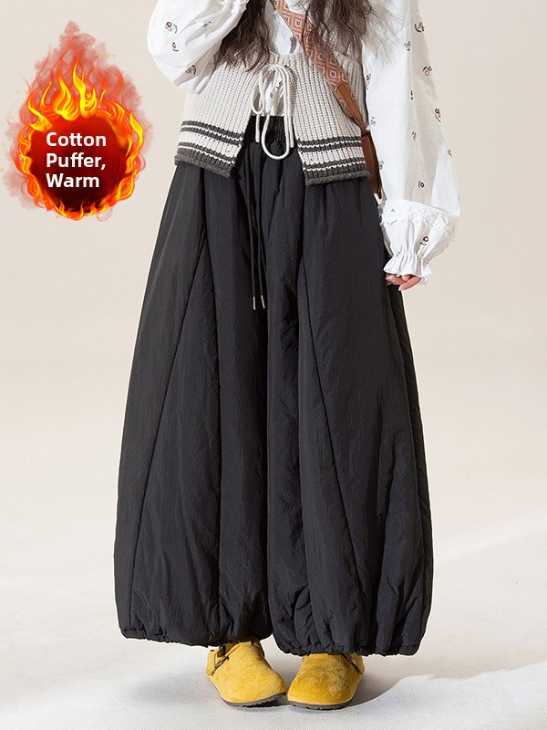 Winter Thickened Wide Leg Lant - огляд і ціна Winter Clothing Plus Size