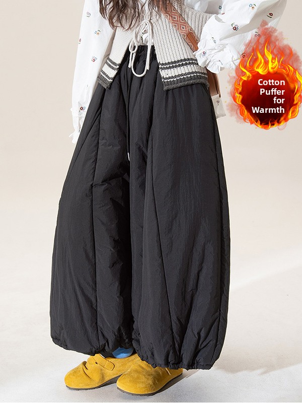 Winter Thickened Wide Leg Lant - огляд і ціна Winter Clothing Plus Size