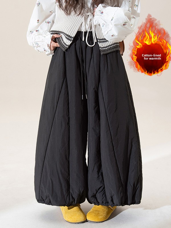 Winter Thickened Wide Leg Lant - огляд і ціна Winter Clothing Plus Size