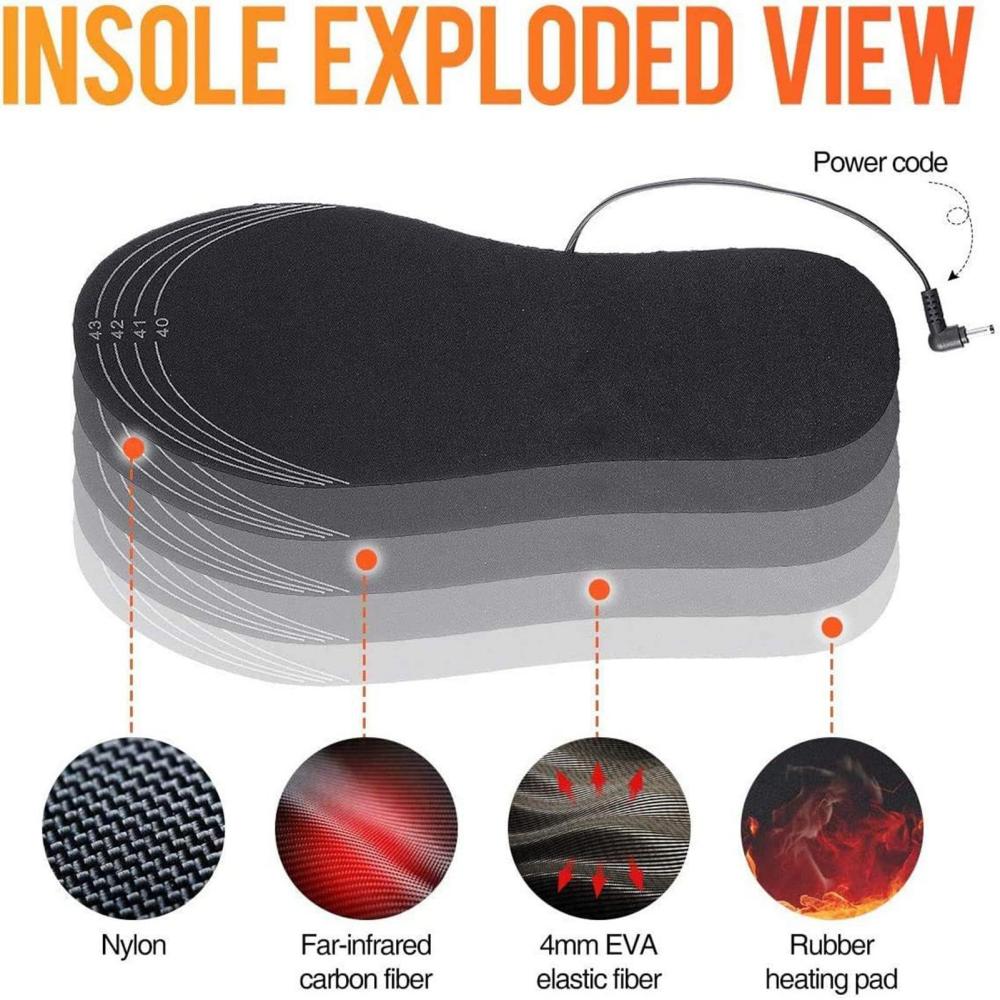 Tolex USB Rechargeable Heated  - огляд і ціна Heated Insole Rechargeable