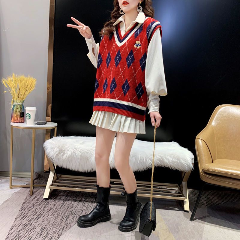 Red Knit Vests for Women Sleev - огляд і ціна Winter Clothing Trends For Women