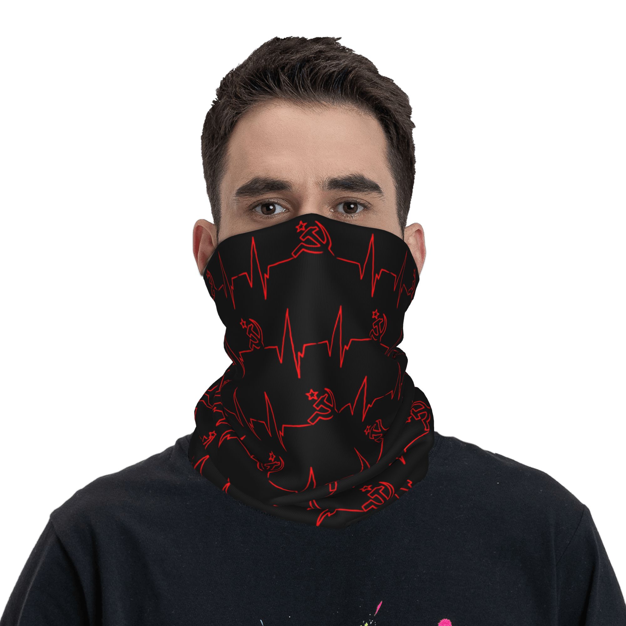 Custom Heartbeat Russian Flag  - огляд і ціна Wool Balaclava Knit