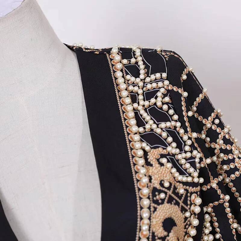Fashion Beading V Neck Blazers - огляд і ціна Winter Clothing Taiwan