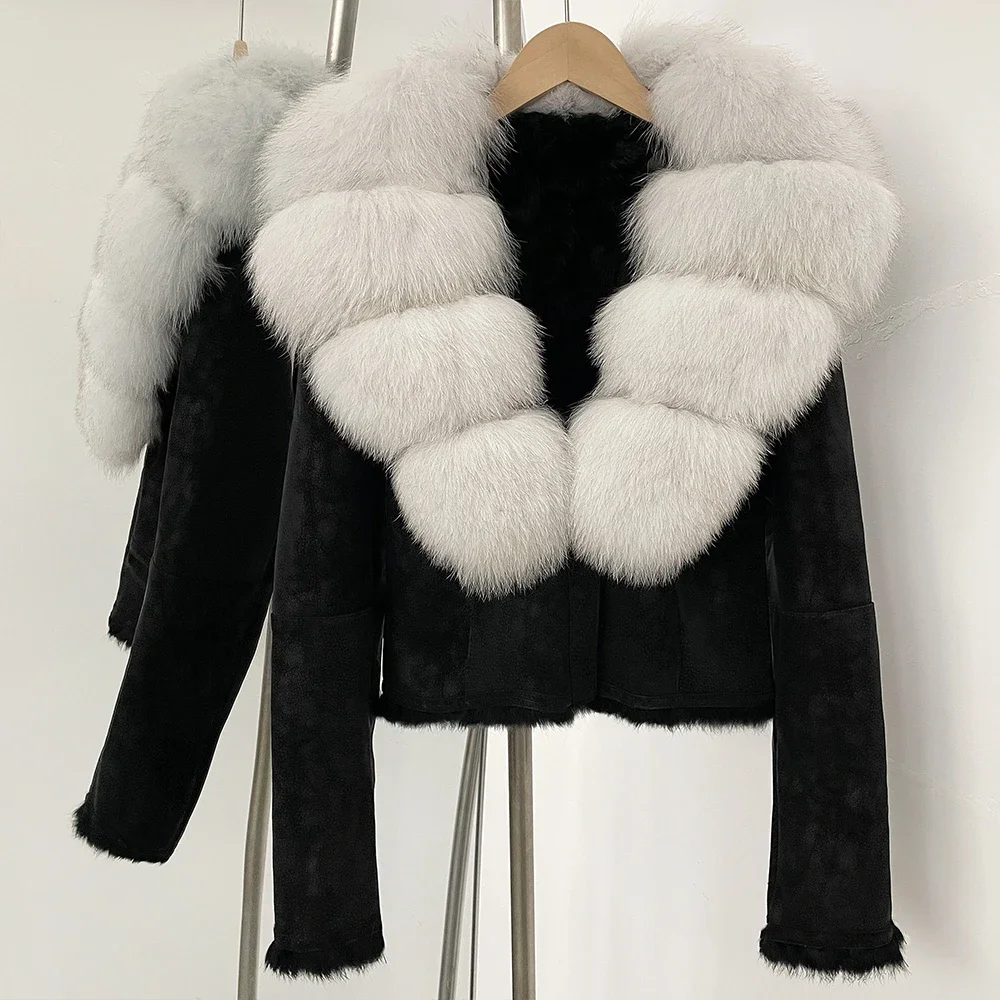 OFTBUY Natural Fox Fur Collar  - огляд і ціна Winter Clothing Store