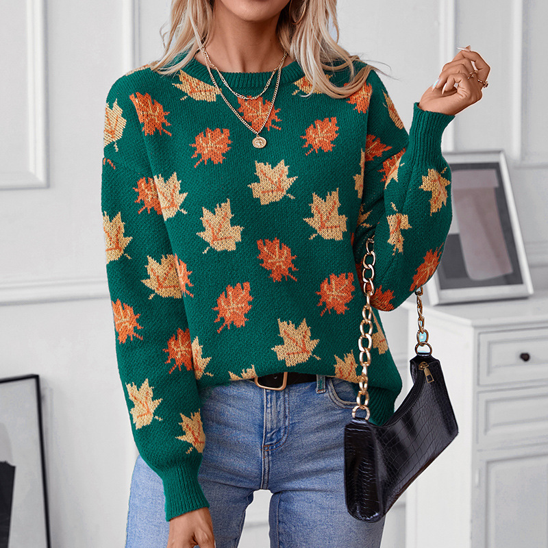 Autumn Winter Sweater Maple Le - огляд і ціна Winter Clothing Europe