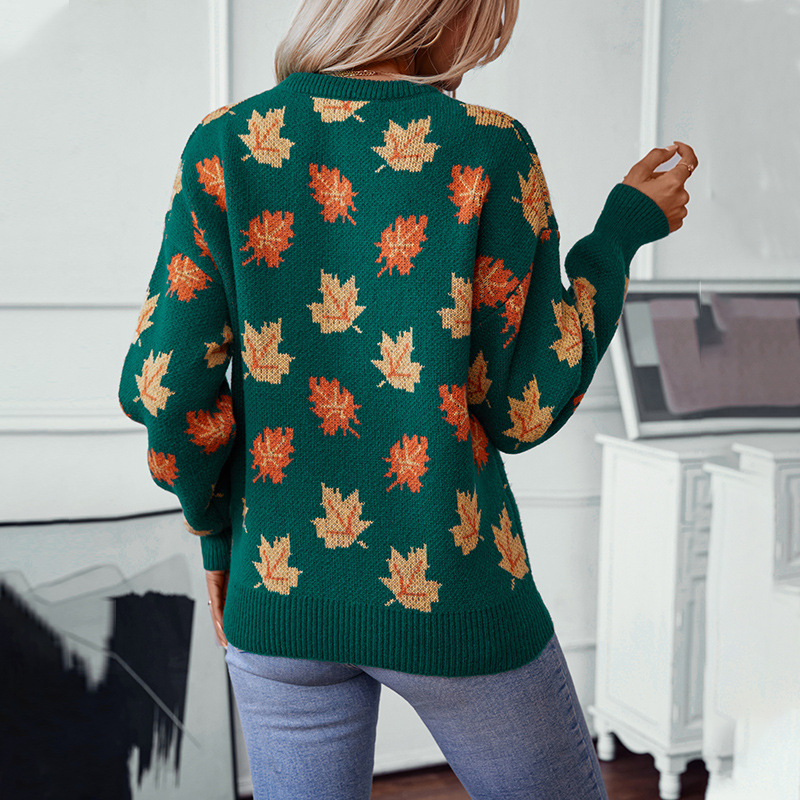 Autumn Winter Sweater Maple Le - огляд і ціна Winter Clothing Europe