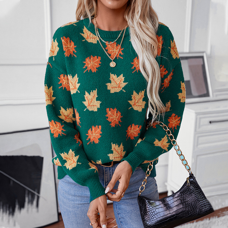 Autumn Winter Sweater Maple Le - огляд і ціна Winter Clothing Europe