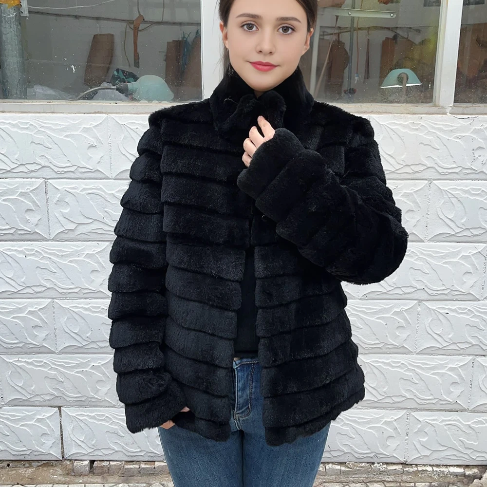 OFTBUY Rabbit Real Fur Coat Wa - огляд і ціна Winter Clothing Store