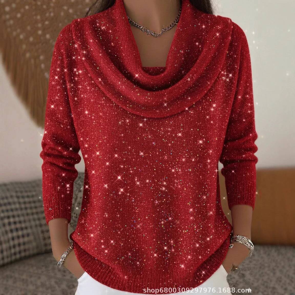 Fashion Sequins Knit Sweater F - огляд і ціна Winter Clothing Taiwan