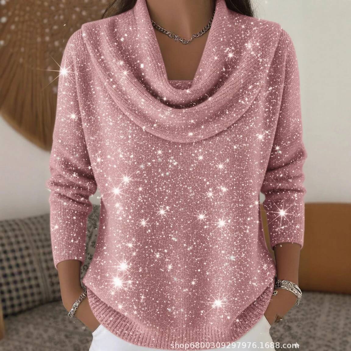 Fashion Sequins Knit Sweater F - огляд і ціна Winter Clothing Taiwan