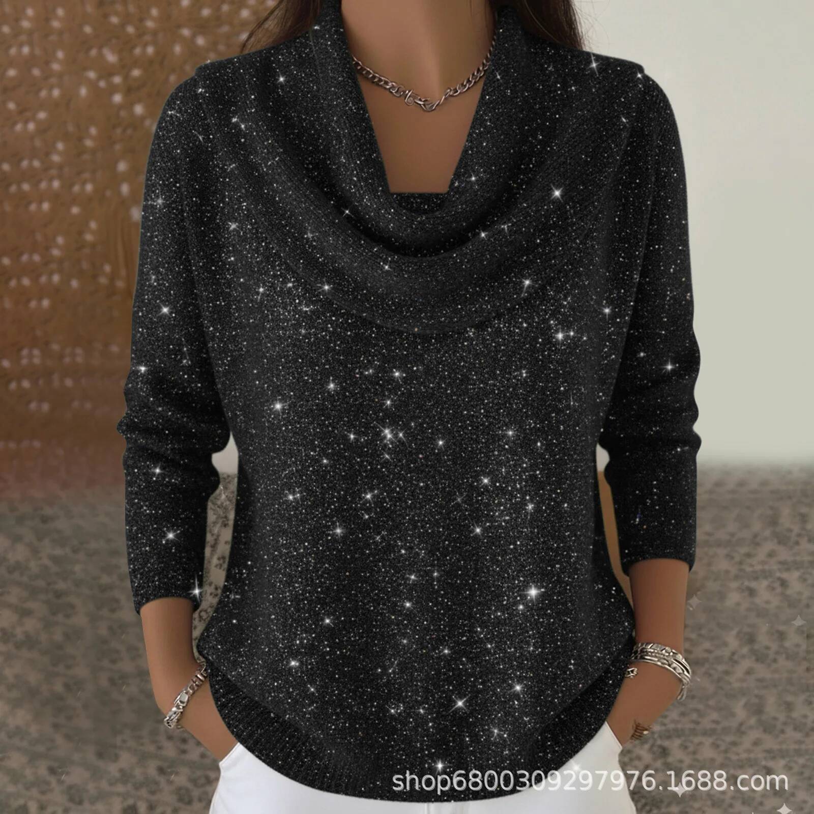 Fashion Sequins Knit Sweater F - огляд і ціна Winter Clothing Taiwan