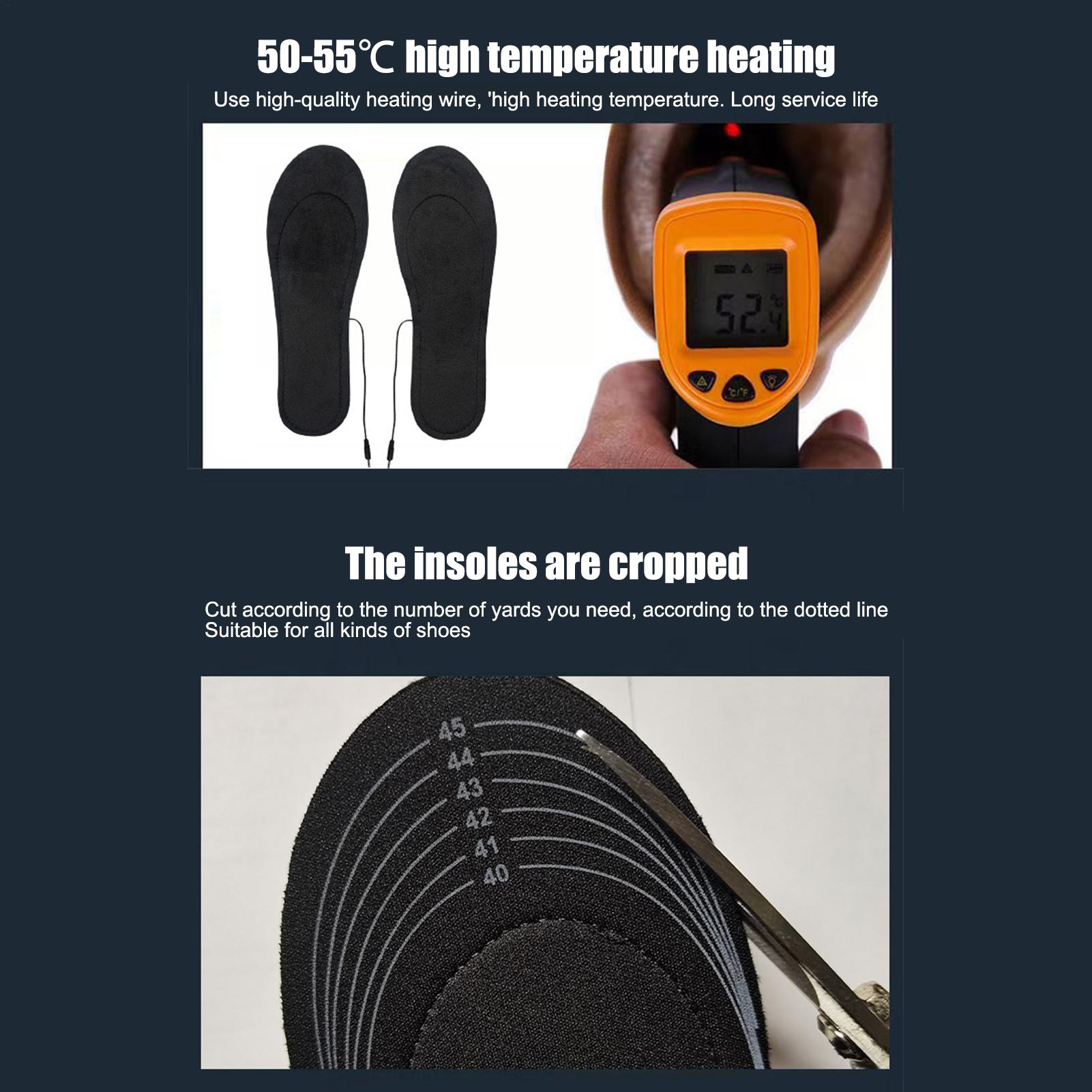 USB Heated Insoles Cuttable Th - огляд і ціна Heated Insole Rechargeable