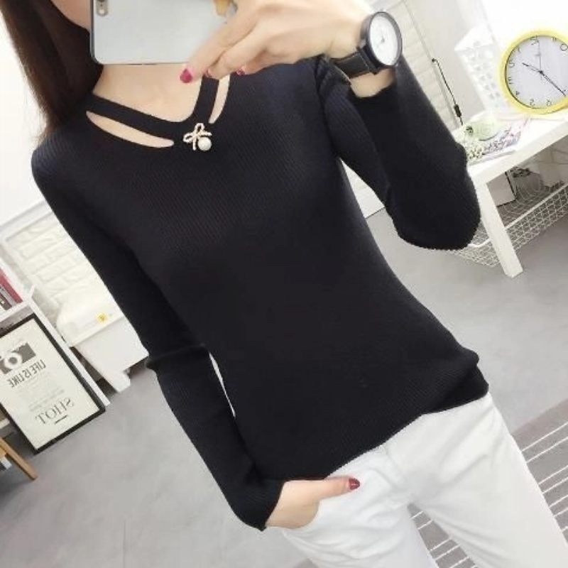 V Neck Knitting Slim Simplicit - огляд і ціна Winter Clothing Trends For Women