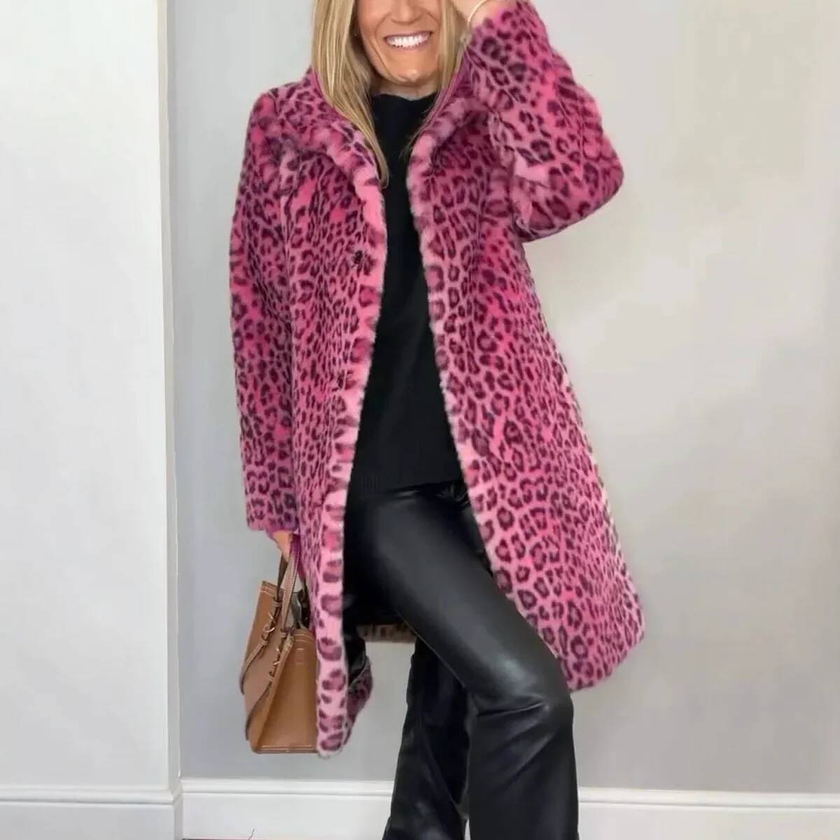 Fashionable Leopard Print Plus - огляд і ціна Winter Clothing Taiwan