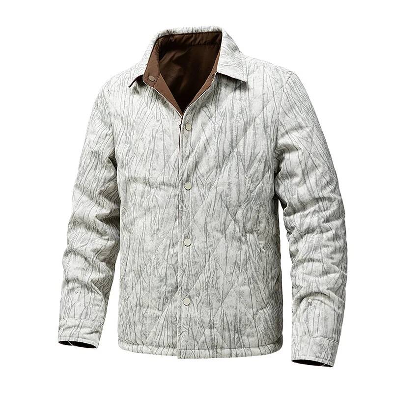 Men's Large-Sized Retro Jacket - огляд і ціна Winter Clothing Taiwan