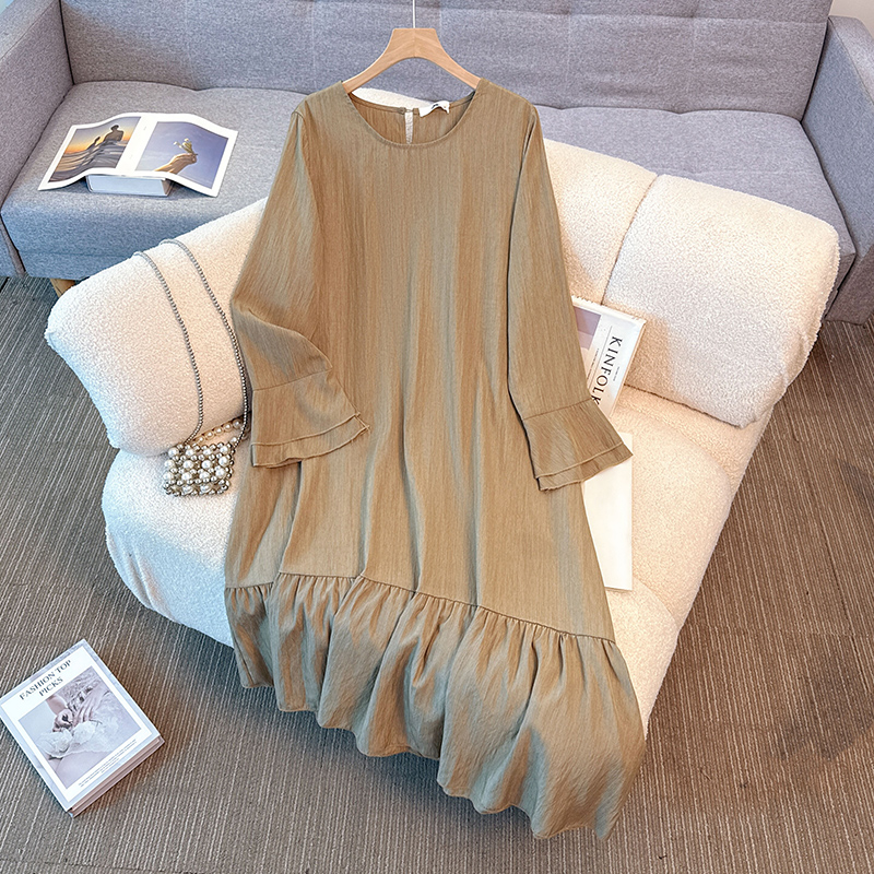 Elegant Vintage O-neck solid l - огляд і ціна Winter Clothing Plus Size