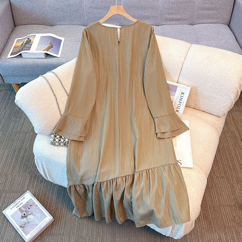 Elegant Vintage O-neck solid l - огляд і ціна Winter Clothing Plus Size