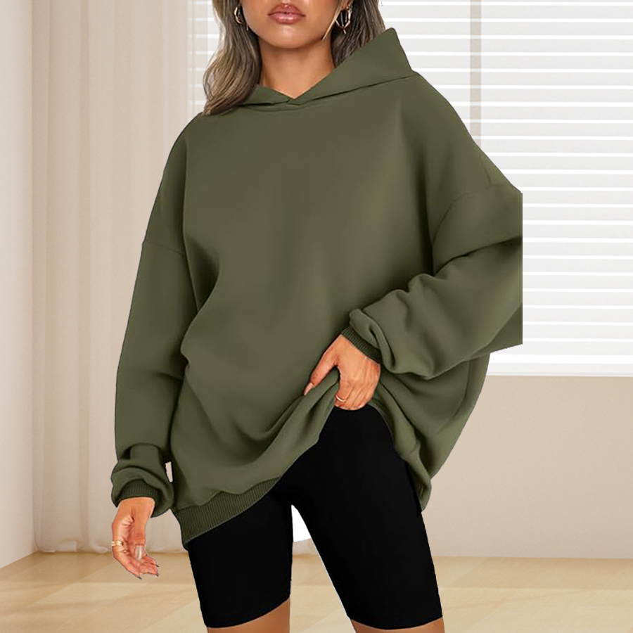 Plus Size Basic Solid Color Ho - огляд і ціна Winter Clothing Plus Size