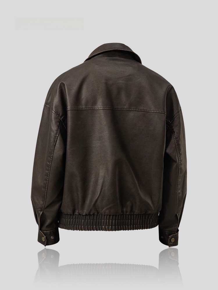 Trendy Loose Men's Leather Jac - огляд і ціна Winter Sun Clothing