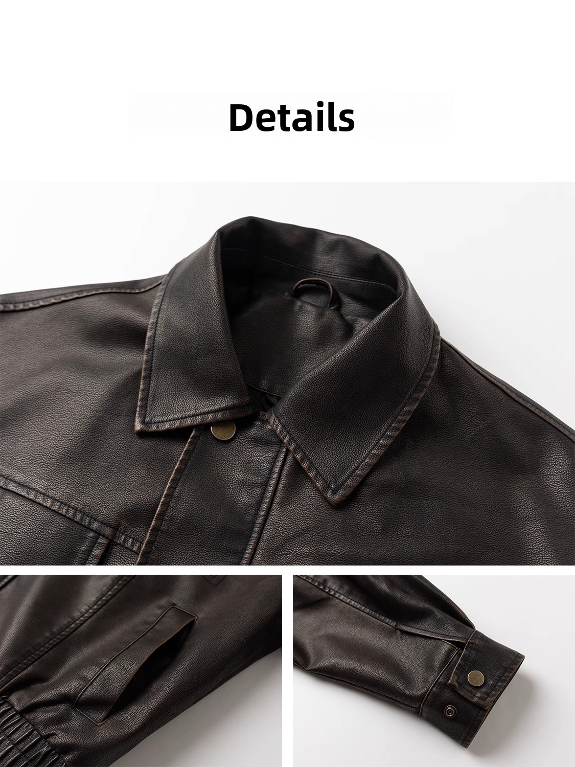 Trendy Loose Men's Leather Jac - огляд і ціна Winter Sun Clothing