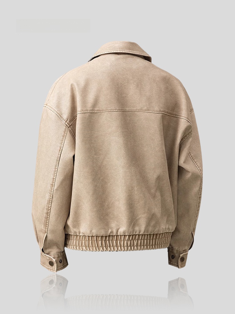 Trendy Loose Men's Leather Jac - огляд і ціна Winter Sun Clothing