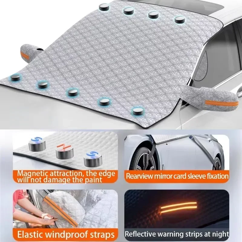 Thickened Car Snow Shield Wind - огляд і ціна Winter Sun Clothing
