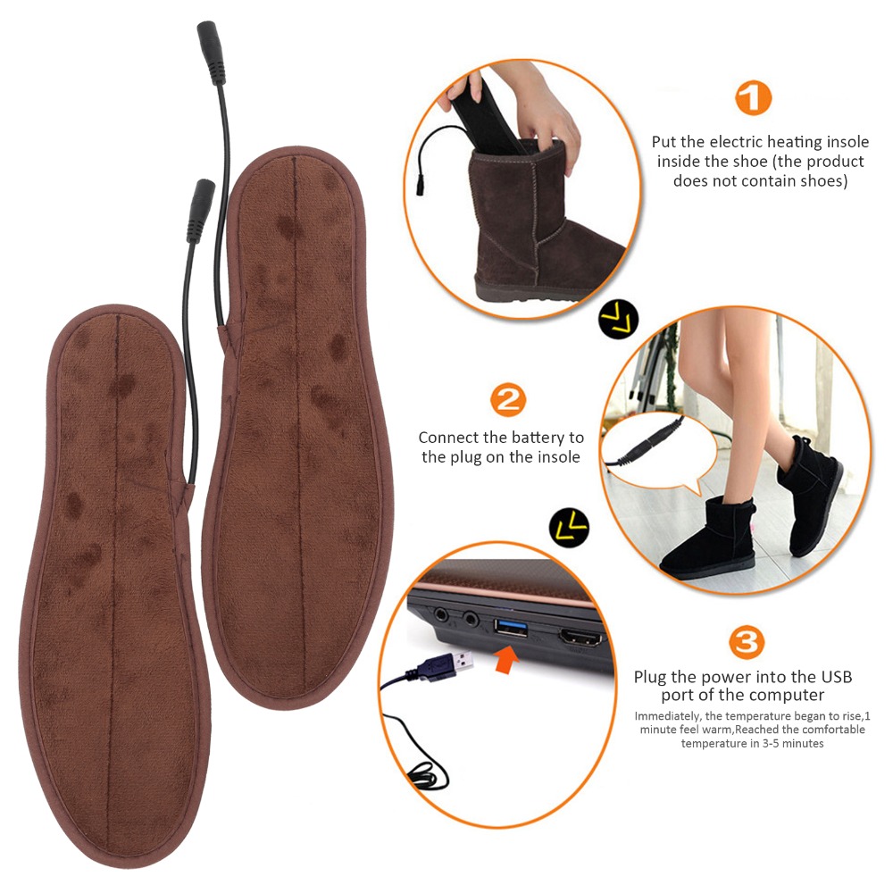 1 Pair Fast Heating Waterproof - огляд і ціна Heated Insole Rechargeable