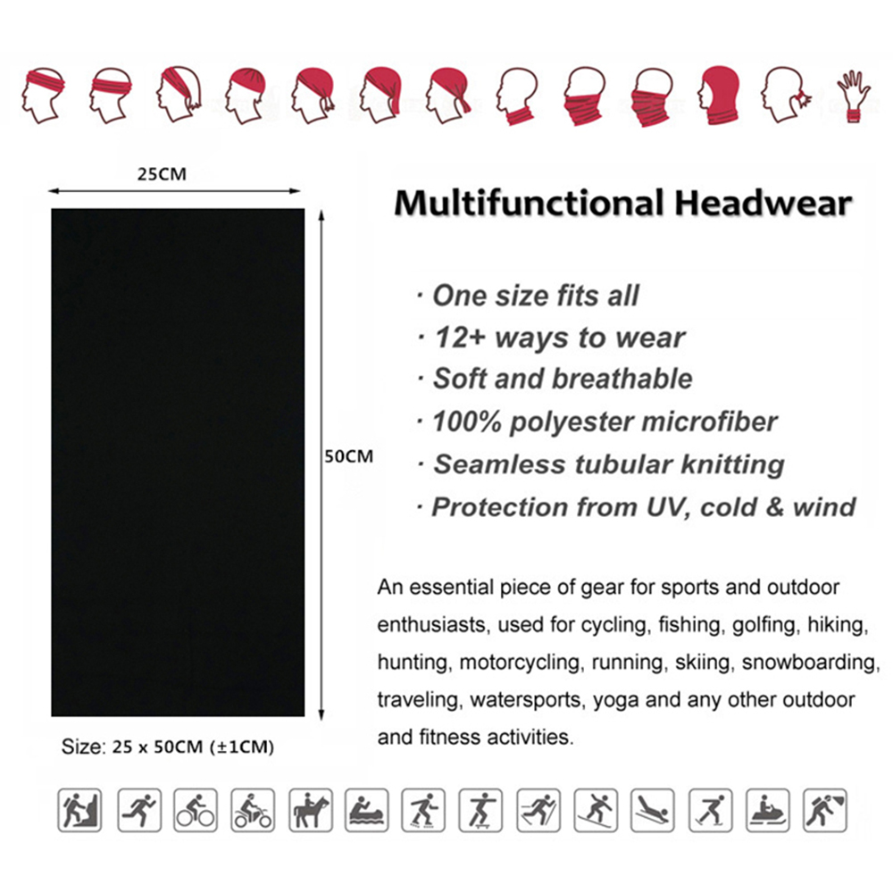 Seamless Solid Color Bandanas  - огляд і ціна Wool Balaclava Knit