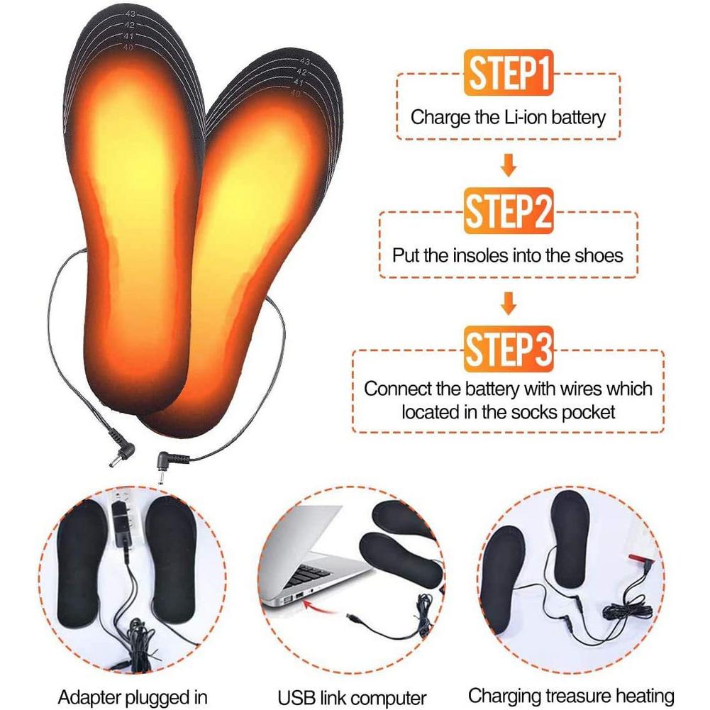 USB Rechargeable Heated Insole - огляд і ціна Heated Insole Rechargeable