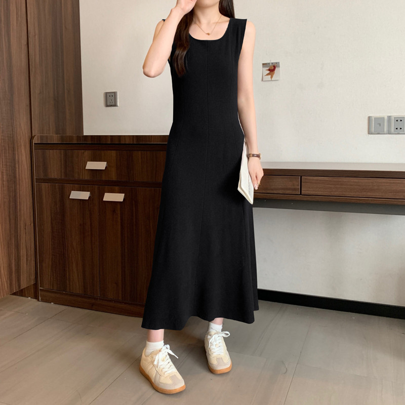 Elegant solid  sleeveless Knit - огляд і ціна Winter Clothing Plus Size