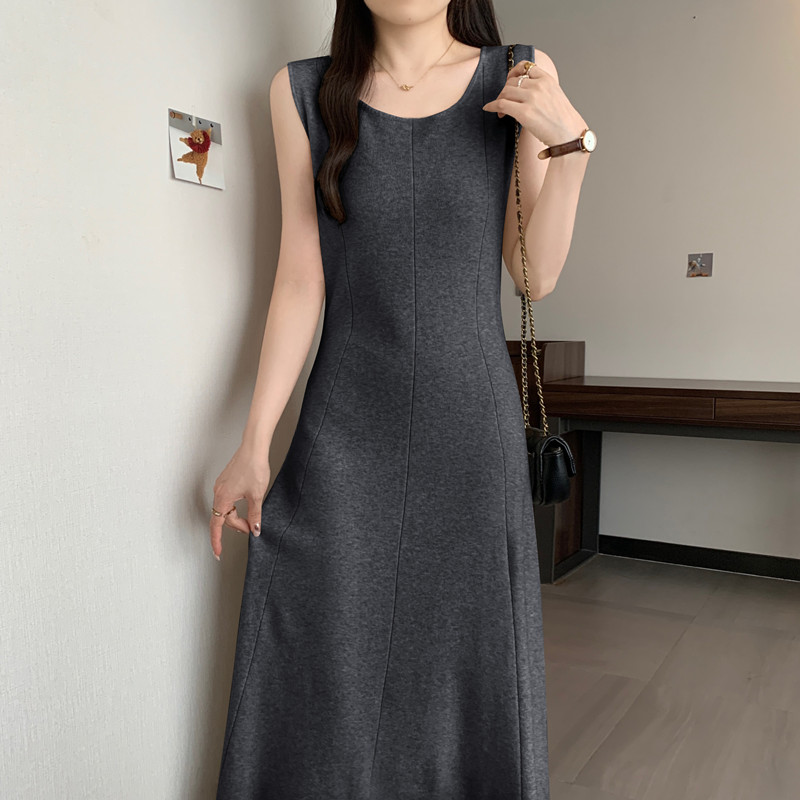 Elegant solid  sleeveless Knit - огляд і ціна Winter Clothing Plus Size