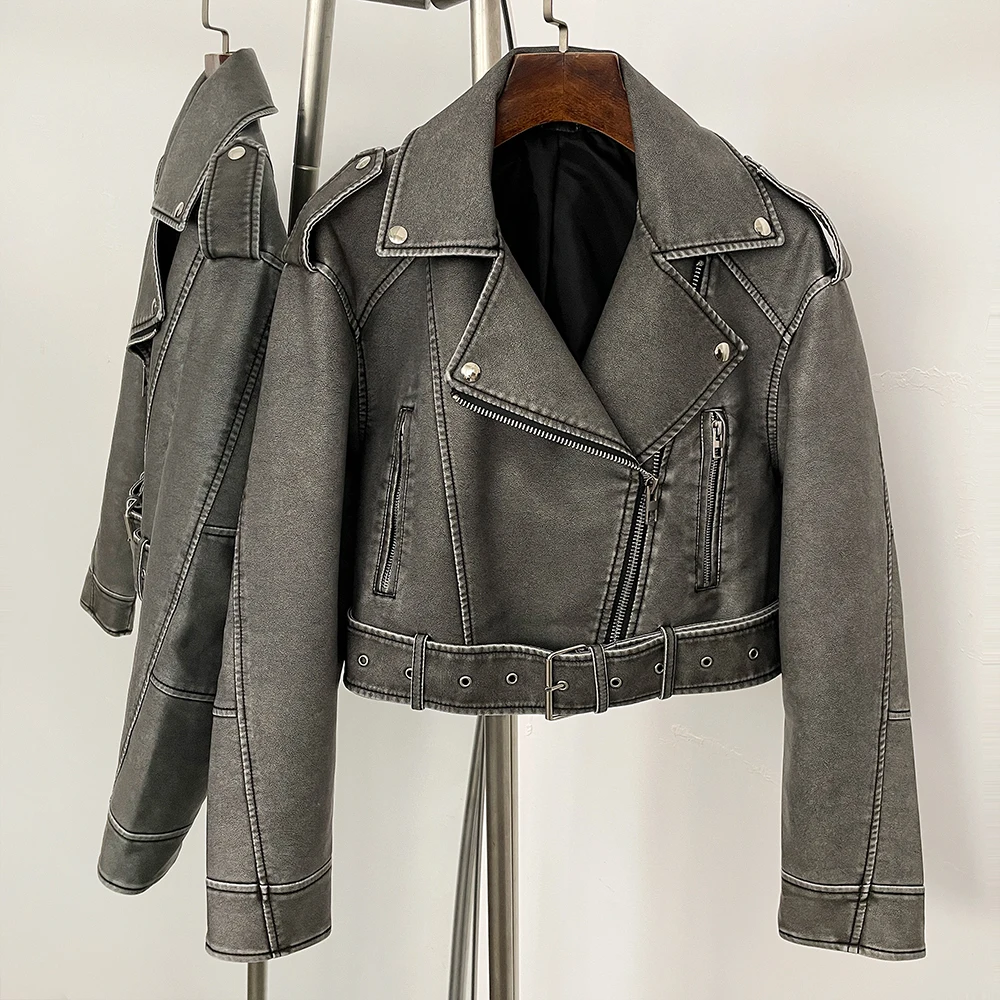 Faux Leather Jacket Female Aut - огляд і ціна Winter Clothing Store