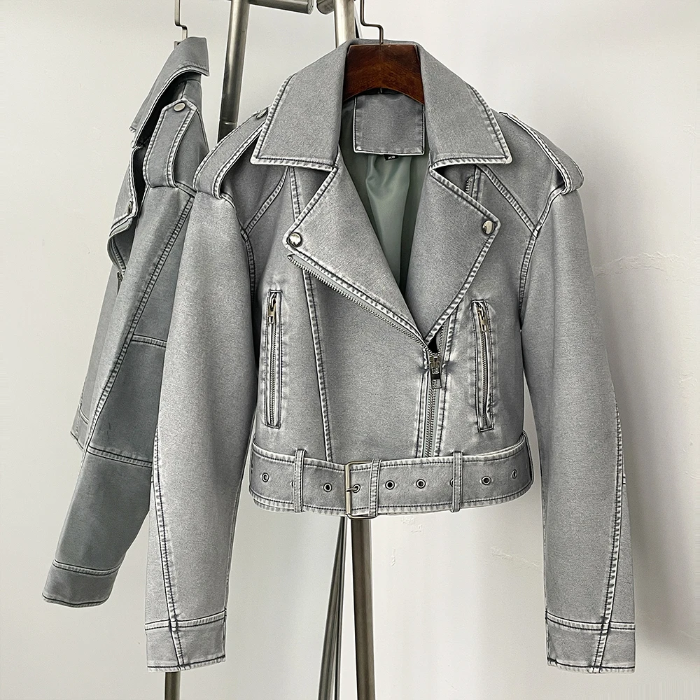 Faux Leather Jacket Female Aut - огляд і ціна Winter Clothing Store