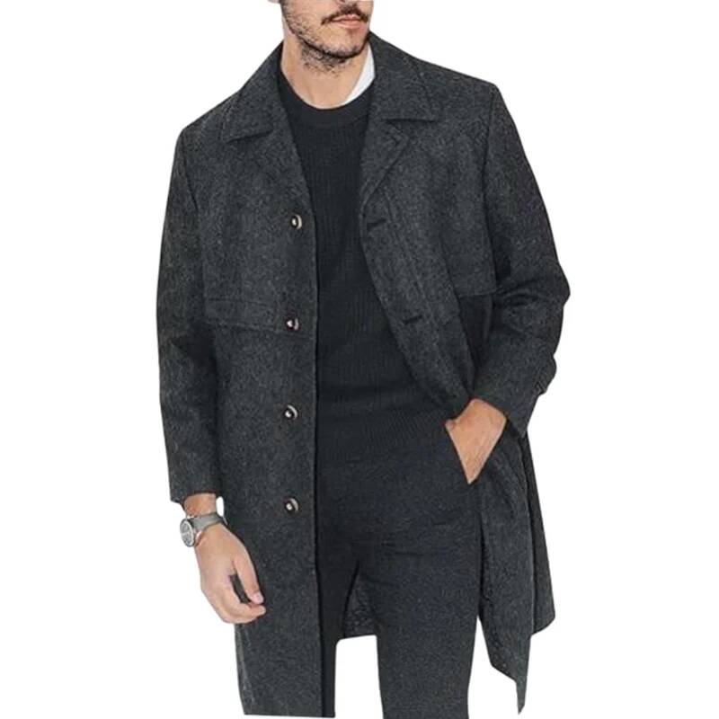Men's Lapel Coat Office Street - огляд і ціна Winter Clothing Taiwan