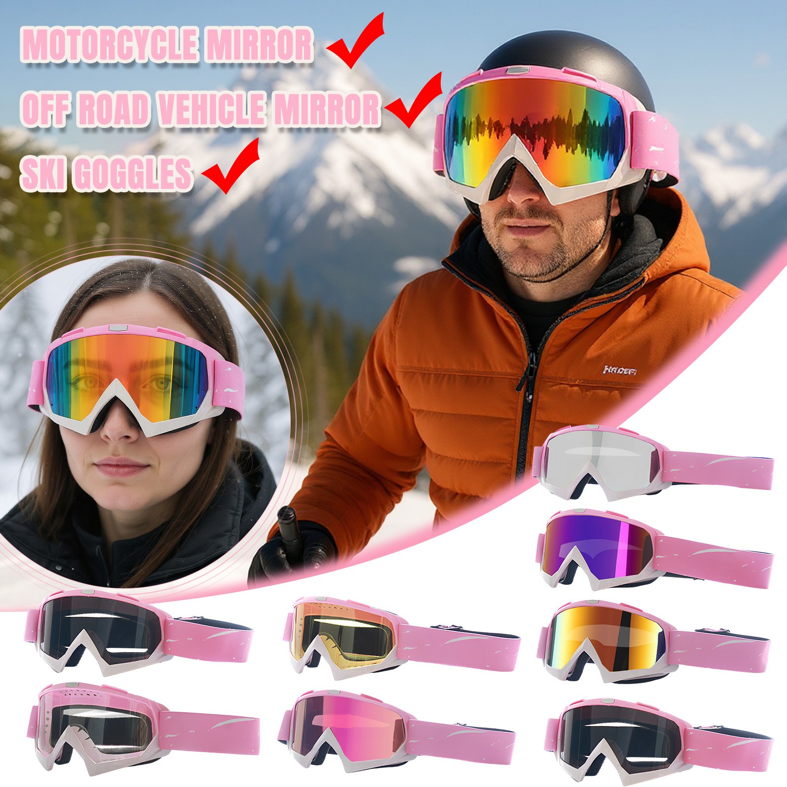 Windproof Snow Proof Uv Proof  - огляд і ціна Snow Goggle Uv