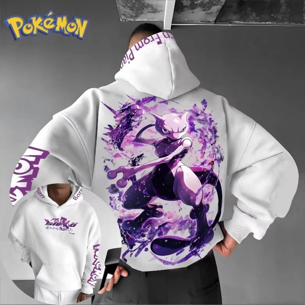 Men's New Pokémon Anime Mewtwo - огляд і ціна Winter Clothing Trends For Women